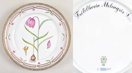 Flora Danica (1961 To Current) Luncheon Plate-Fritillaria meleagris L