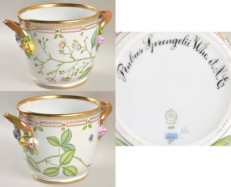 Flora Danica (1961 To Current) Large Round Wine Cooler/Cachepot-Rubus Sprengelii