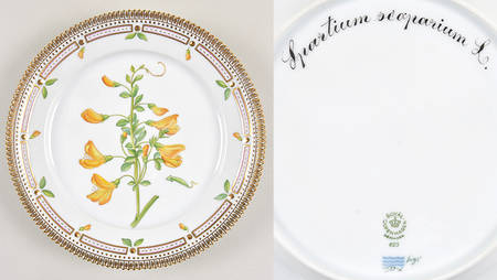 Flora Danica (1961 To Current) Luncheon Plate-Sparticum scoparium L