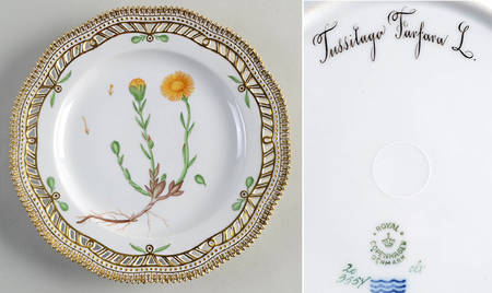 Flora Danica (1961 To Current) 9" Pierced Luncheon Plate/Fruit Std-Trifolium medi
