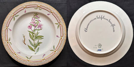 Flora Danica (1961 To Current) Dinner Plate-Chamaenerium latifobum ambiguum