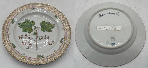 Flora Danica (1961 To Current) Dinner Plate-Ribes rubrum L