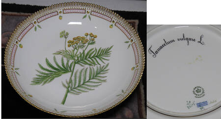 Flora Danica (1961 To Current) 10" Salad Serving Bowl-Sorbus Aria Crants