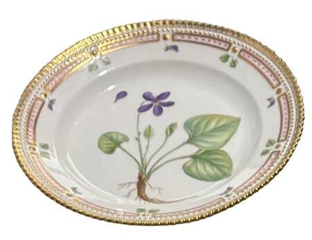 Flora Danica (1961 To Current) Salad Plate-Viola uliginosa Schrad