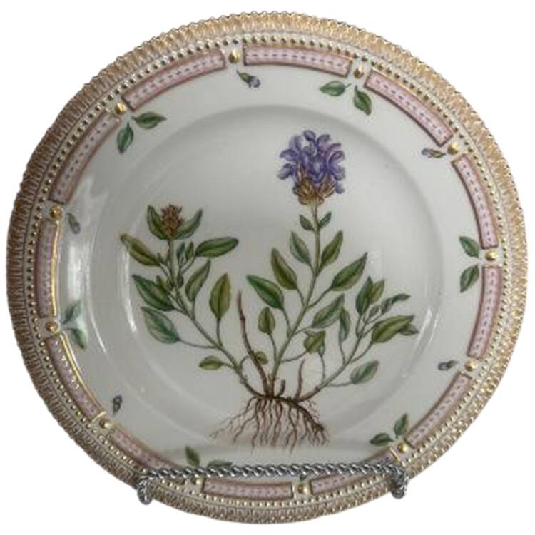 Flora Danica (1961 To Current) Dinner Plate-Brunella grandiflora Jacq