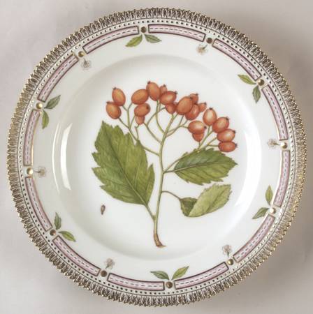 Flora Danica (1961 To Current) Dinner Plate-Scorbus scandica Fr