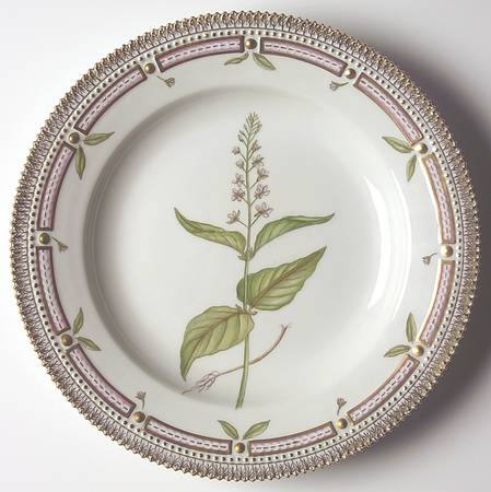 Flora Danica (1961 To Current) Dinner Plate-Circaea lutetiana L