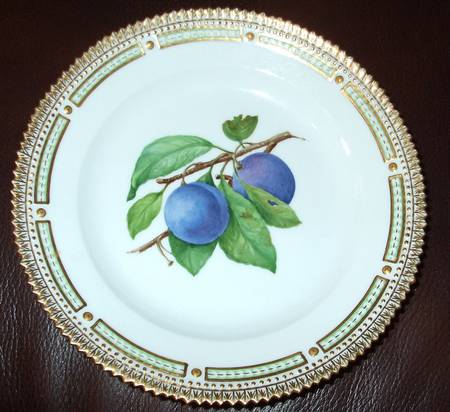 Flora Danica (1961 To Current) Salad/Fruit Plate/Plums