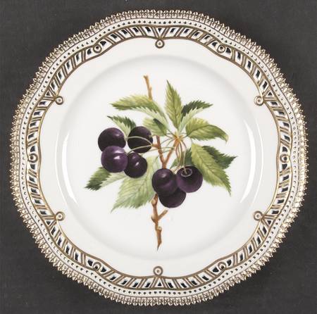 Flora Danica (1961 To Current) Fruit Service Luncheon Plate by Royal Copenhagen