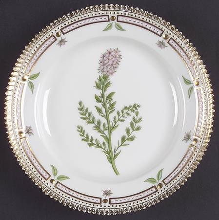 Flora Danica (1961 To Current) Salad Plate-Tamarix germanica L