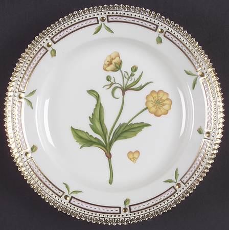 Flora Danica (1961 To Current) Salad Plate-Ranunculus lanuginosus L