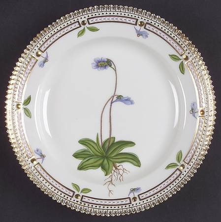 Flora Danica (1961 To Current) Salad Plate-Pinguicula vulgaris L.
