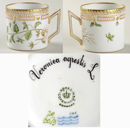Flora Danica (1961 To Current) Chocolate Cup-Veroniea agrestis L.