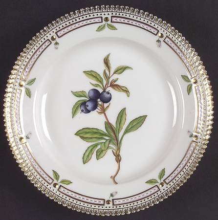 Flora Danica (1961 To Current) Salad Plate-Arbutus alpina L