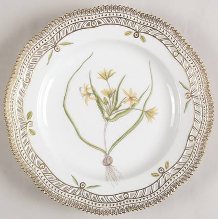 Flora Danica (1961 To Current) 10" Pierced Dinner Plate/Fruit Std-Ornithogalum ar