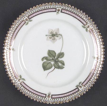 Flora Danica (1961 To Current) Bread & Butter Plate-Pyrola uniflora L