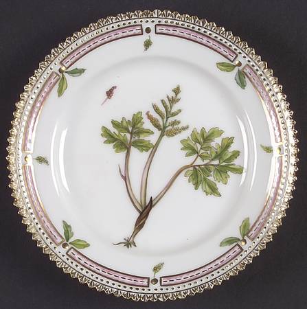 Flora Danica (1961 To Current) Bread & Butter Plate-Lunaria racemosa Breyn