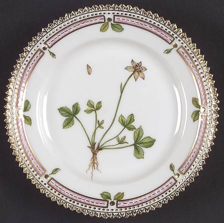 Flora Danica (1961 To Current) Bread & Butter Plate-Anemone groenlandica Oed