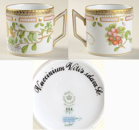 Flora Danica (1961 To Current) Chocolate Cup-Vaccinium Vitis idaea L.