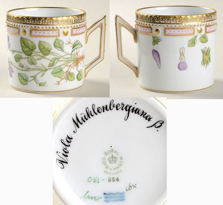 Flora Danica (1961 To Current) Chocolate Cup-Viola Muhlenbergiana B
