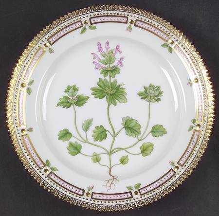 Flora Danica (1961 To Current) Luncheon Plate-Lamium intermedium Fr