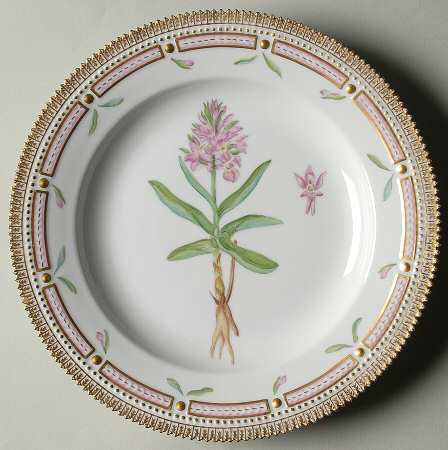 Flora Danica (1961 To Current) Dinner Plate-Orchis sambucina L f incarnata