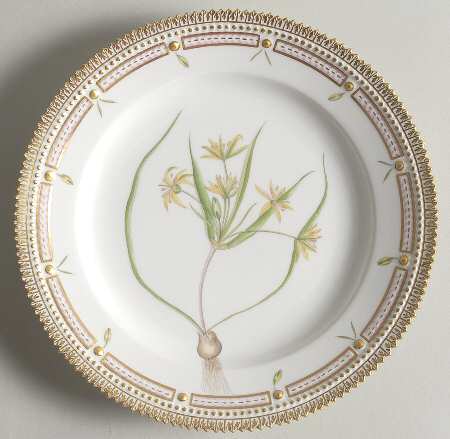 Flora Danica (1961 To Current) Luncheon Plate-Gagea arvensis Schult