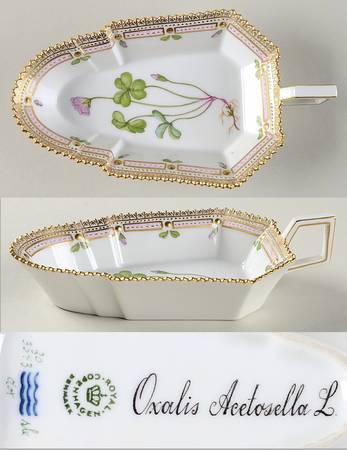 Flora Danica (1961 To Current) 7" Pickle/Accent Dish-Oxalis Aeetosella L.