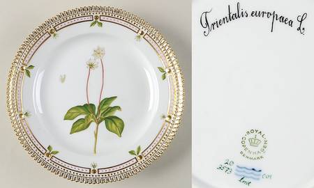Flora Danica (1961 To Current) Salad Plate-Trientalis europaea L