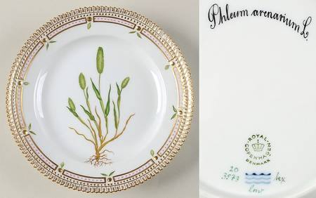 Flora Danica (1961 To Current) Salad Plate-Phleum arenarium L