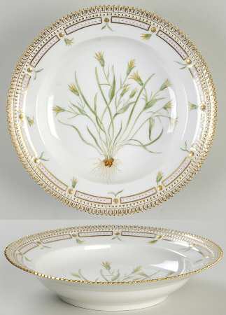 Flora Danica (1961 To Current) Rim Soup Bowl-Gagea minima L
