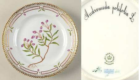 Flora Danica (1961 To Current) Salad Plate-Andromeda polifolia L