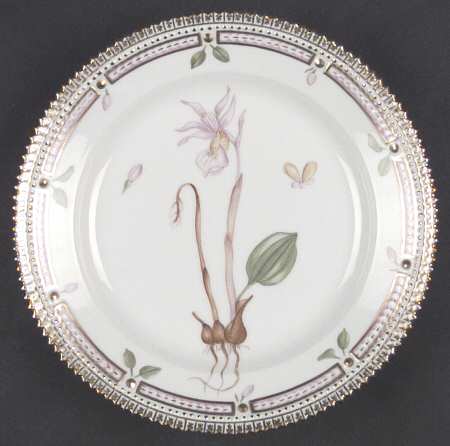 Flora Danica (1961 To Current) Salad Plate-Calypso bulbosa L
