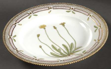 Flora Danica (1961 To Current) Dinner Plate-Thrincia hirta