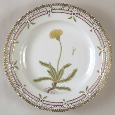 Flora Danica (1961 To Current) Dinner Plate-Leontodon hispidum L