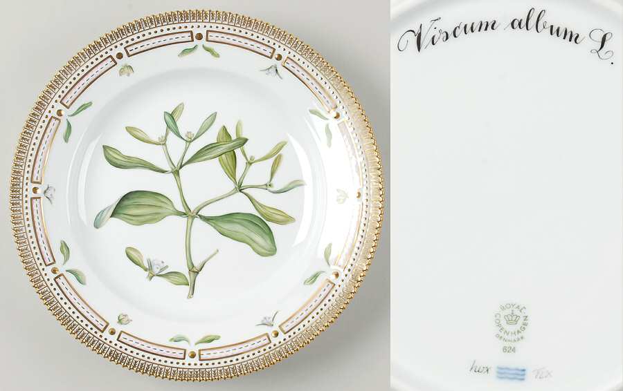 Flora Danica (1961 To Current) Dinner Plate-Viscum album L