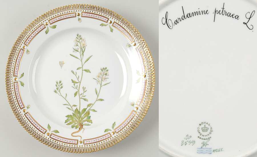 Flora Danica (1961 To Current) Dinner Plate-Cardamine patraea L