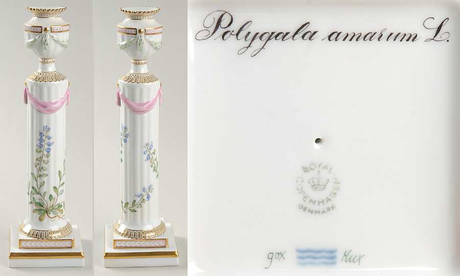 Flora Danica (1961 To Current) 11" Candlestick-Polygala amarum L