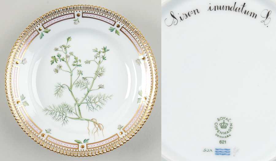 Flora Danica (1961 To Current) Salad Plate-Sison Inundatum L