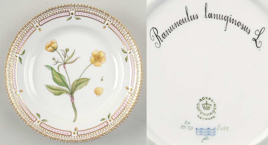 Flora Danica (1961 To Current) Salad Plate-Ranunculus lanuginosus L