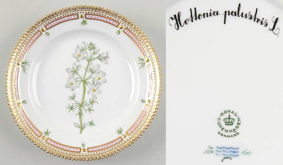 Flora Danica (1961 To Current) Salad Plate-Hottonia palustris L