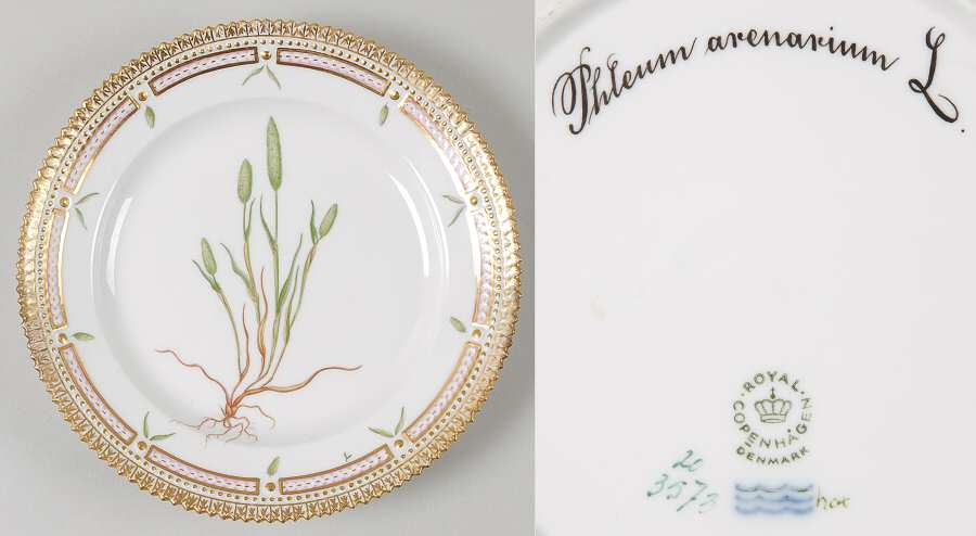 Flora Danica (1961 To Current) Salad Plate-Phleum arenarium L