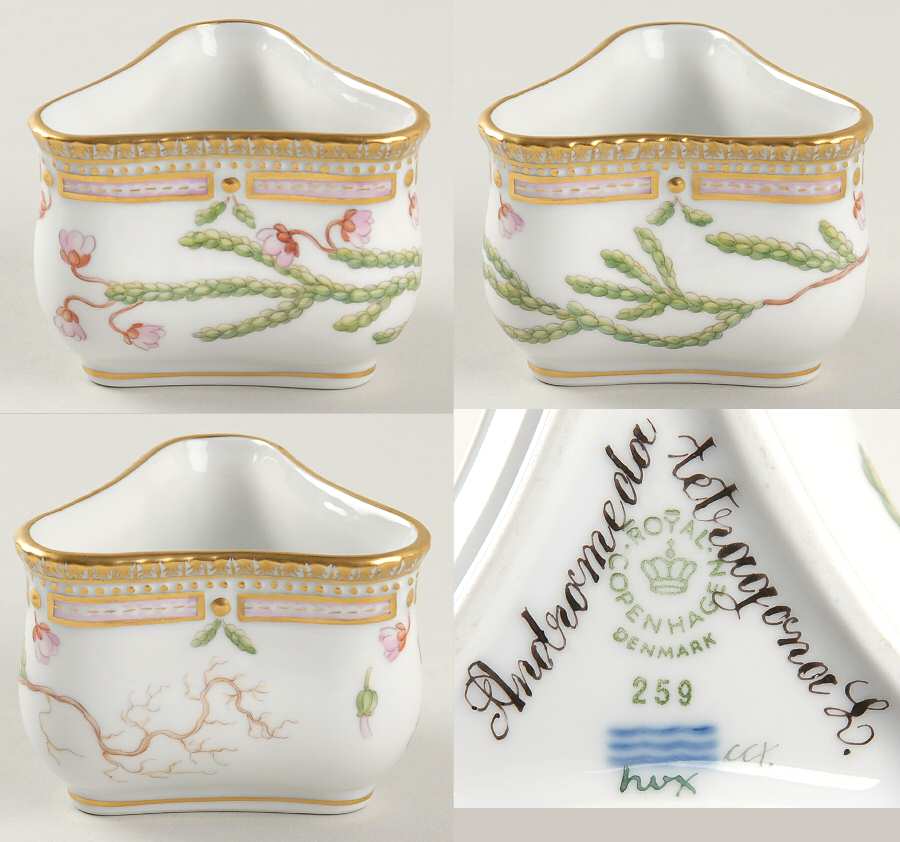 Flora Danica (1961 To Current) Triangular Custard Cup-Andromeda tetragona L