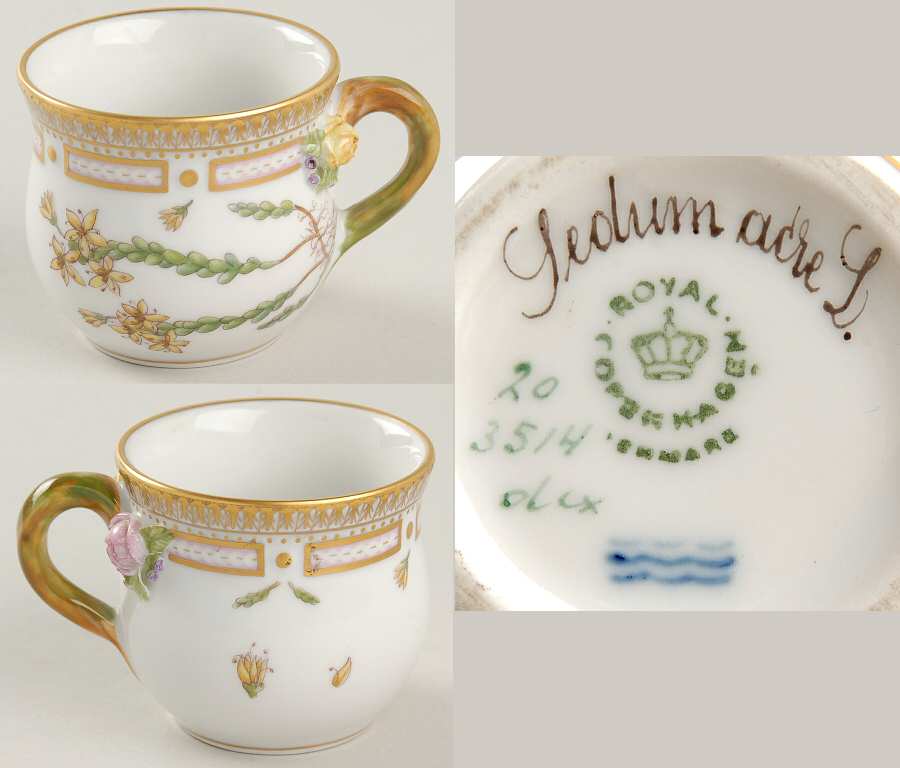 Flora Danica (1961 To Current) Mustard Pot-No Lid-Sedum acre L