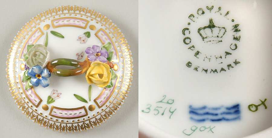 Flora Danica (1961 To Current) Round Custard Lid-No Decal