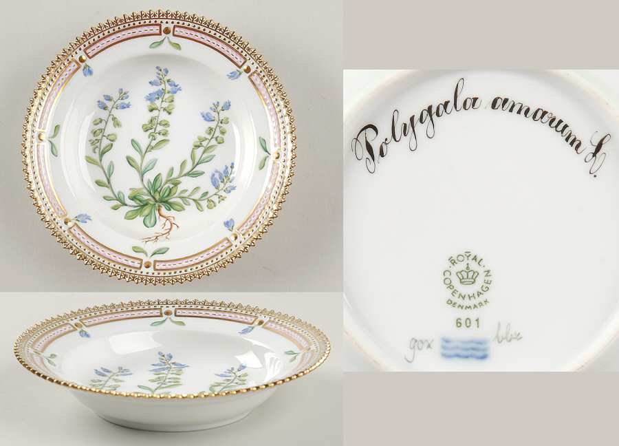 Flora Danica (1961 To Current) Boy Child's Bowl-Polygala amarum L