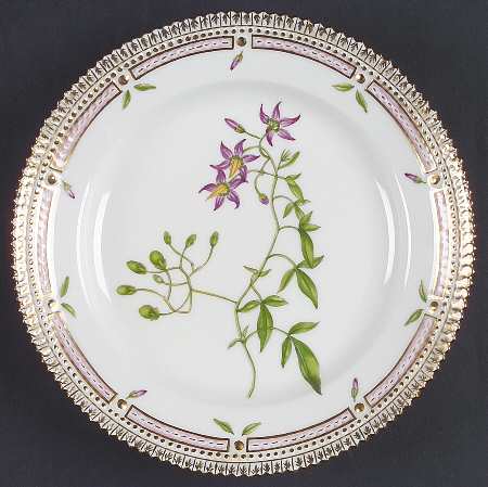 Flora Danica (1961 To Current) Salad Plate-Solanum Dulcamara L