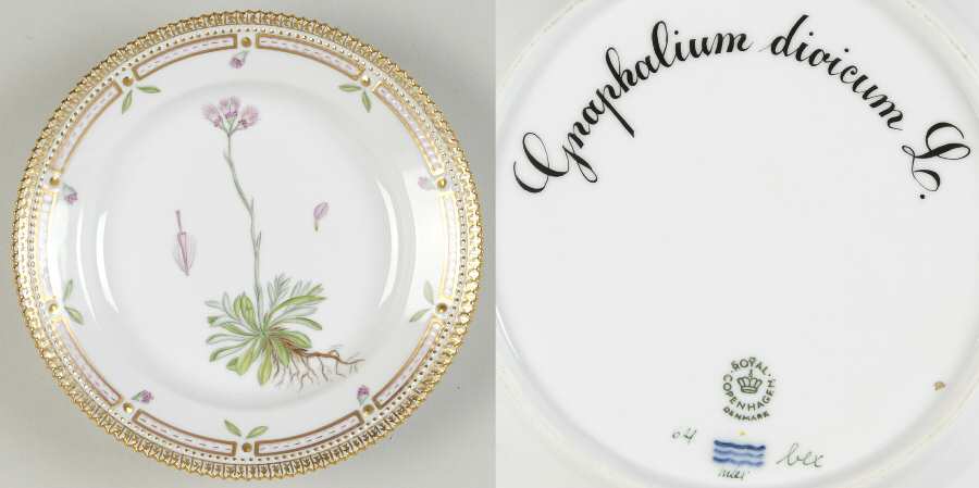 Flora Danica (1961 To Current) Salad Plate-Gnaphalium dioicum L