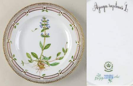 Flora Danica (1961 To Current) Dinner Plate-Ajuga Reptans L