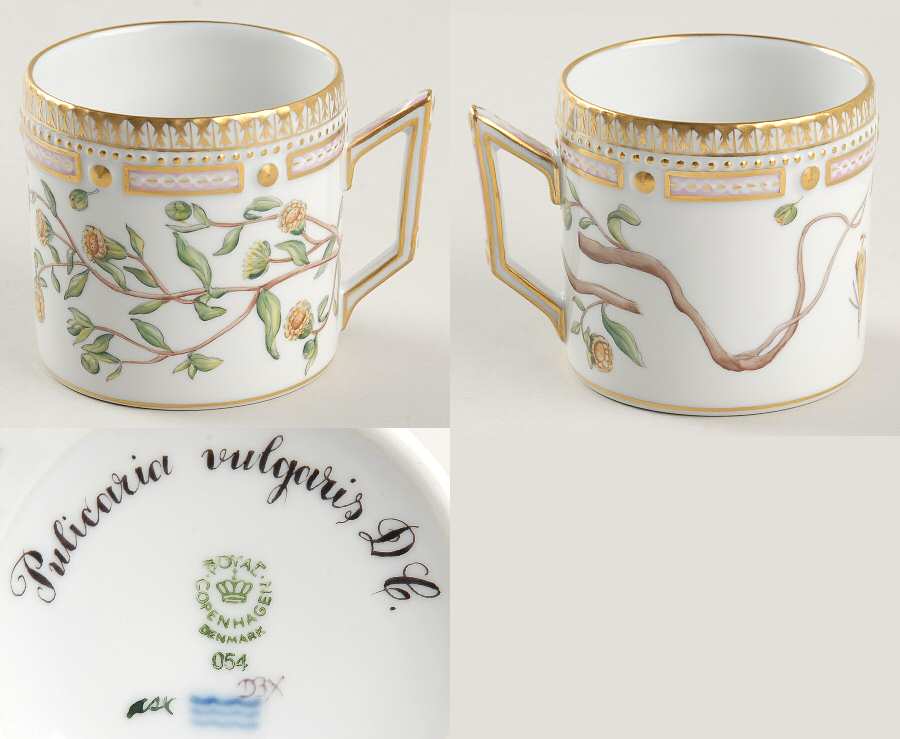 Flora Danica (1961 To Current) Chocolate Cup-Pulicaria vulgaris D C